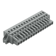WAGO - Kabelsteckverbinder für Leiterplattensteckverbinder 1-Leiter-Federleiste 231-115/027-000 CAGECLAMP,2,5 mm²,gr − 25 Stück