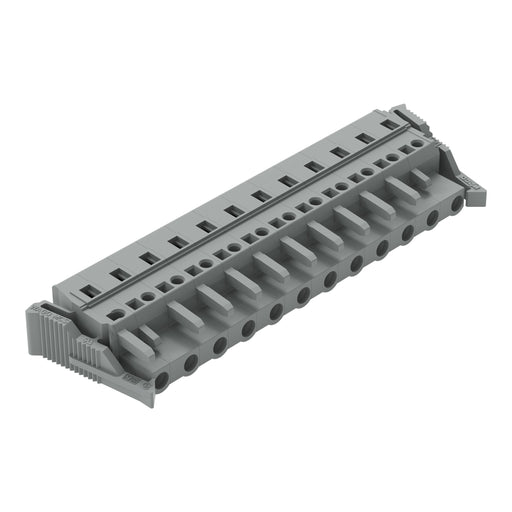 WAGO - Kabelsteckverbinder für Leiterplattensteckverbinder 1-Leiter-Federleiste 231-212/037-000 CAGECLAMP,2,5 mm²,gr − 10 Stück