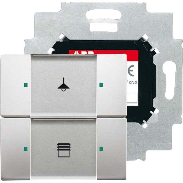 Busch-Jaeger - Bussystem-Tastsensor Bedienelement 2-fach 6126/01-866-500 edelstahl