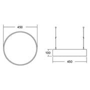 Brumberg Leuchten - Pendelleuchte LED-Pendel-Flächenleuchte 13605173 direkt 3000K