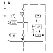 Eberle Controls - Raumthermostat/Uhrenthermostat UP-Raumregler 5-30C AC24V UTE 1033-RAL9010-G55 1Wechsler