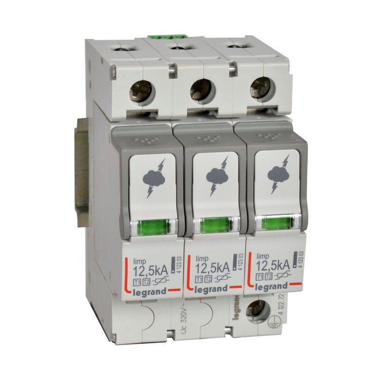 Legrand - Überspannungsableiter für Energietechnik/Stromversorgung Kombiableiter Legrand 412272 Typ 1+2, 3+0
