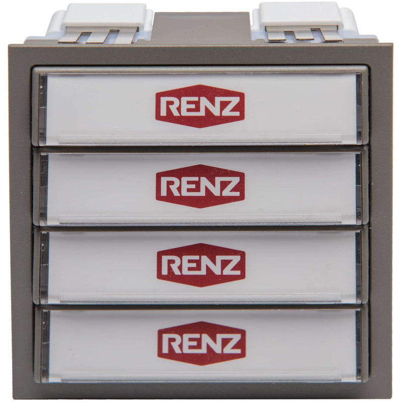 Renz Metallwaren - Funktionsmodul für Türkommunikation Tastenmodul 97-9-85272.7039 mit 4 Klingeltaster − 1 Stück