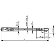 Telegärtner - Patchkabel Kupfer Patchkabel Cat5e 15,0m gr 100009372 U/UTP,PVC