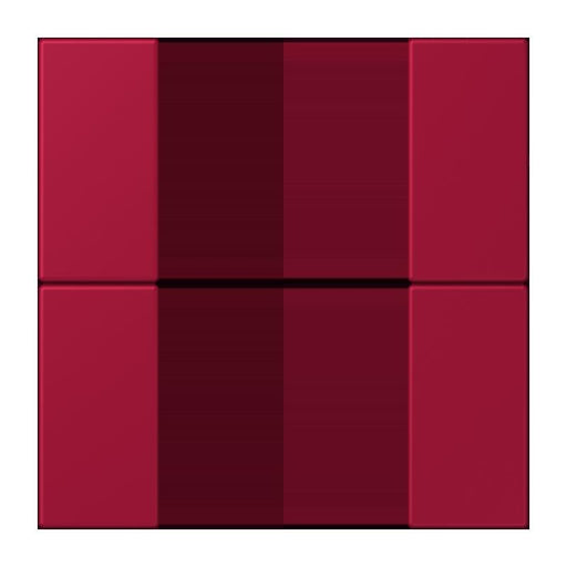 Jung - Abdeckung/Bedienelement für Installationsschalterprogramme Tastensatz 2fach LC 502 TSA 229 rouge carmin