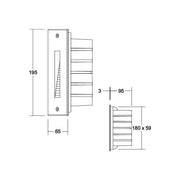 Brumberg Leuchten - Orientierungsleuchte LED-Wandeinbauleuchte 230V 60210183