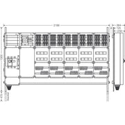 Hensel - Verteilerschrank für Energieversorgung Ladeverteiler Mi EV 11kW 30101 f.30 Ladep. a 11kW