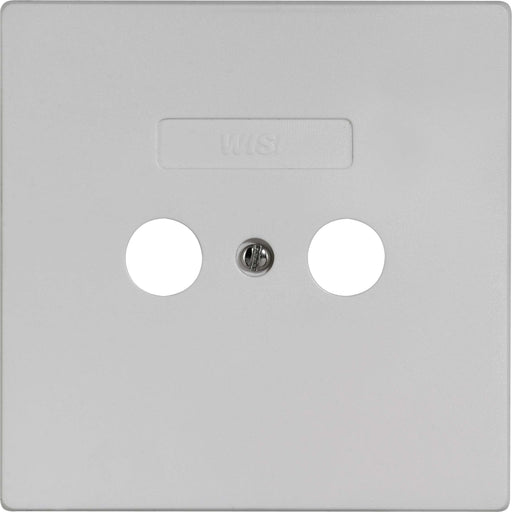 Wisi - Abdeckrahmen Abdeckplatte 2-Loch DW44 85x85 mm − 1 Stück by Wisi
