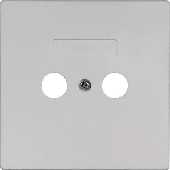 Wisi - Abdeckrahmen Abdeckplatte 2-Loch DW44 85x85 mm  − 1 Stück

