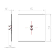 Kaiser - Zubehör/Ersatzteile für Dose/Gehäuse für Montage in der Wand/Decke Doppel-Leitungsmanschette 9079-45 D4-8 mm Alu-Butyl − 10 Stück