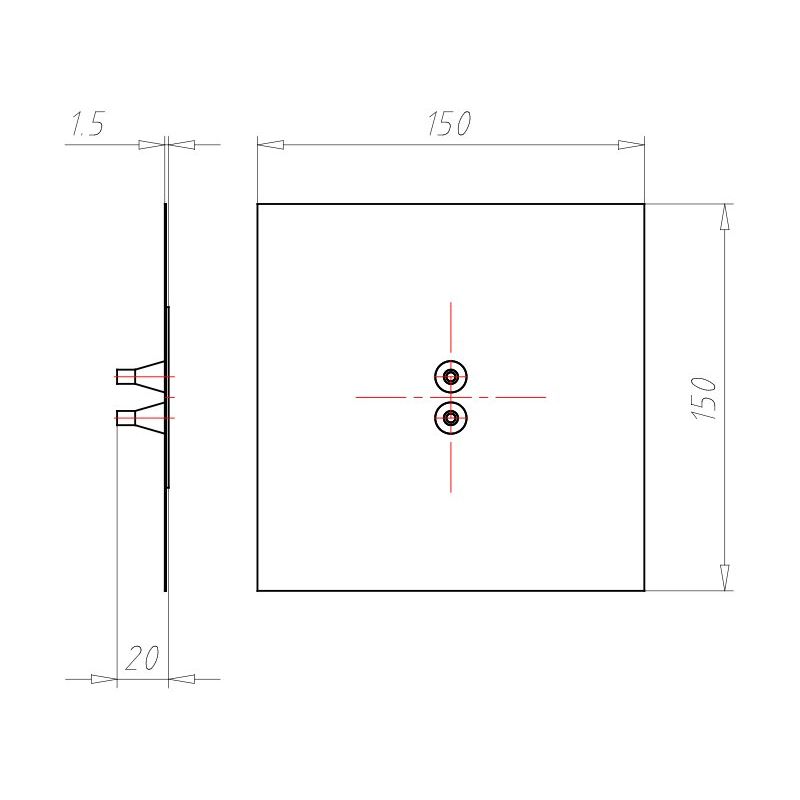 Kaiser - Zubehör/Ersatzteile für Dose/Gehäuse für Montage in der Wand/Decke Doppel-Leitungsmanschette 9079-45 D4-8 mm Alu-Butyl − 10 Stück