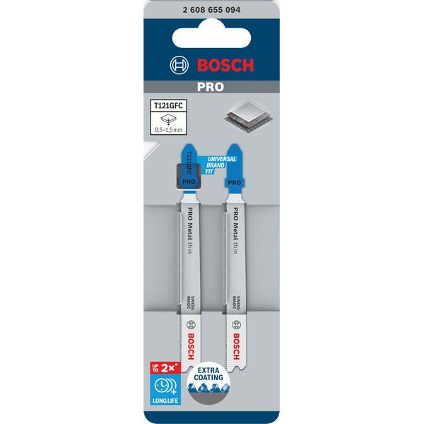Bosch - Stichsägeblatt PRO Metal thin T121GFC 2608655094VE(2) Stichsägeblatt 92 mm