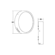 Brumberg Leuchten - Decken-/Wandleuchte LED-Wandanbauleuchte 230V 10136183 3000/4000/5700K