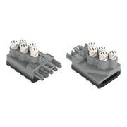 WAGO - Flachleitungsadapter für steckbare Gebäudeinstallation Abgriffmodul 772-265/060-000 grau − 10 Stück
