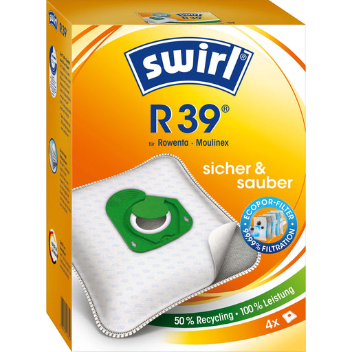 Swirl - Zubehör/Ersatzteile für Bodenpflege Staubbeutel R 39 EcoPor VE4 für Rowenta