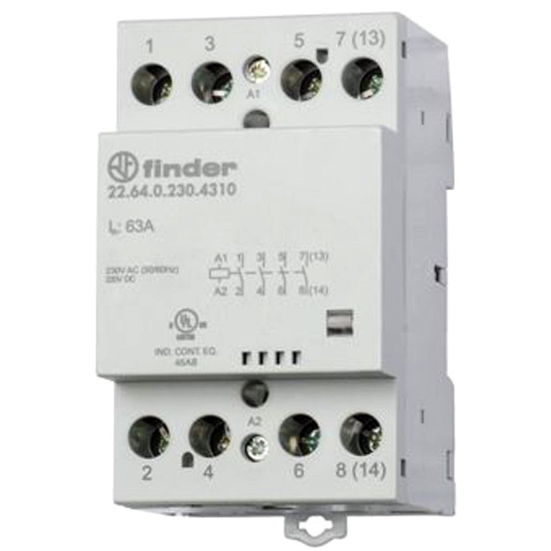 Finder - Installationsschütz für Reiheneinbau Schütz 22.64.0.024.4610 2Ö, 2S, 63A