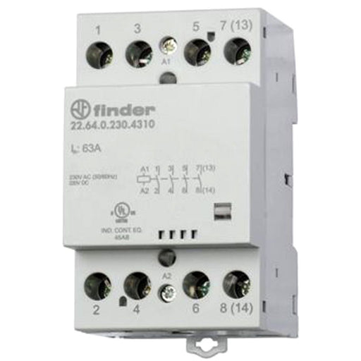 Finder - Installationsschütz für Reiheneinbau Schütz 22.64.0.024.4610 2Ö, 2S, 63A