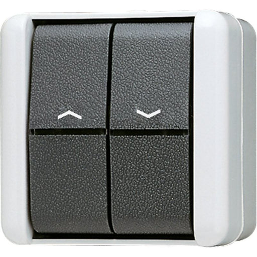 Jung - Jalousieschalter/-taster Jalousie-Wippschalter 839 VW 10AX 250V Tas.1-pol