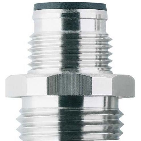 Escha - Rundsteckverbinder, Einbau (ohne Leitung) Flanschstecker EC-FS5-L/16 M12 − 10 Stück