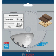 Bosch - Kreissägeblatt PRO Wood Kreissägeblatt, 2608640586 140 x 2,4 x 20 mm