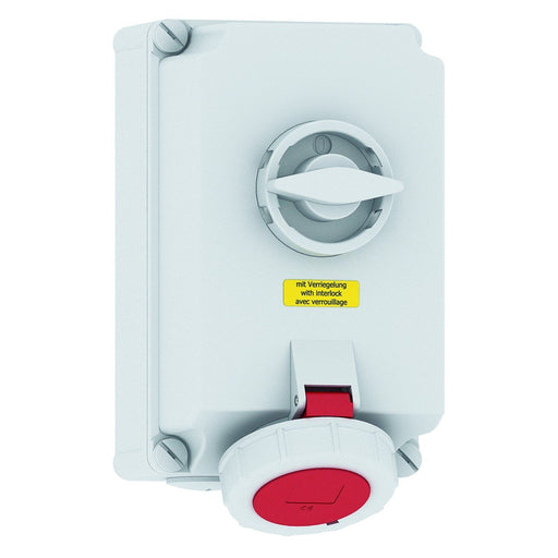 Bals Elektrotech - CEE-Steckdose abschaltbar, abgesichert (IEC 60309) Wandsteckdose 160087