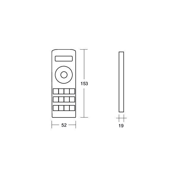 Brumberg Leuchten - Fernbedienung LED-4 Zonen-Fernbedienung 18205000 RGB+TW