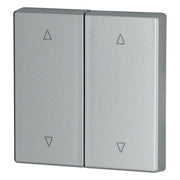 Eaton - Abdeckung/Bedienelement für Installationsschalterprogramme Wippe 2-fach CWIZ-02/53 silber glänzend,Jalo