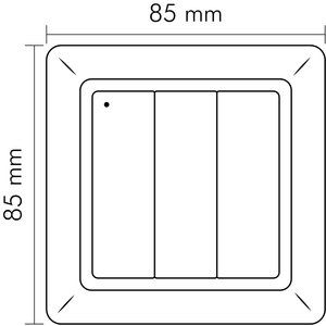 Nobile - Lichtregelsystemkomponente Aufputztaster 3-fach BT 9109011017