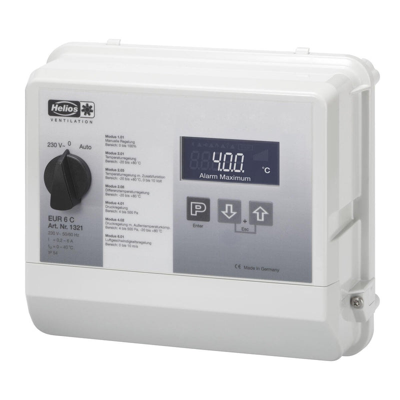 Helios Ventilatoren - Zubehör/Ersatzteile für Ventilatoren Regelgerät EUR 6 C Elektron. Universal