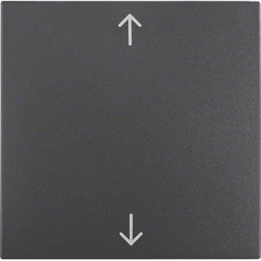 Berker - Abdeckung/Bedienelement für Installationsschalterprogramme Wippe anth matt 16201616 m.Symbol Pfeile