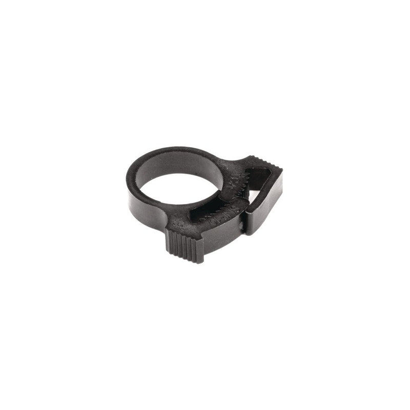 HellermannTyton - Befestigungsschelle für Kabel/Rohre Schlauchschelle SNP19 PA66GF13 BK100 schwarz, 22,3-25,3mm − 100 Stück