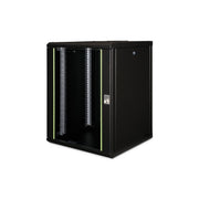 DIGITUS - Netzwerk-/Serverschrank Wandgehäuse Unique Serie DN-19 16U-6/6-SW 600x600mm (BxT)