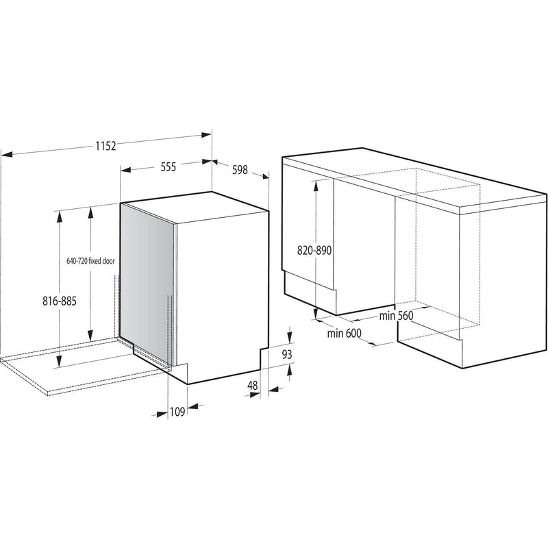 Gorenje - Geschirrspüler EB-Geschirrspüler GV642E90 60cm,13MG,11l,47dB