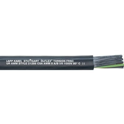 Lapp Kabel&Leitung - Energiekabel >= 1 kV, für ortsveränderlichen Einsatz ÖLFLEX TORSION FRNC 7G1,5 1150275/1000 − 1000 Meter