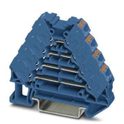 Phoenix Contact - Durchgangs-Reihenklemme Rangierverteiler PTRV 4 BU/BU − 10 Stück