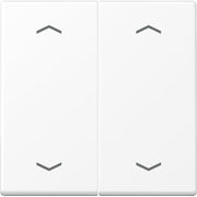 Jung - Abdeckung/Bedienelement für Installationsschalterprogramme Wippe mit Pfeilsymbolen A 102 P BF WWM schneeweiß matt