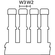 HellermannTyton - Verdrahtungskanal 183-22525(50.0) 25x25 mm grau − 50 Meter