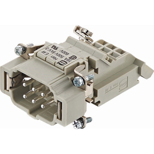 Harting - Kontakteinsatz für Rechtecksteckverbinder Stifteinsatz 09330064626 6-polig+PE