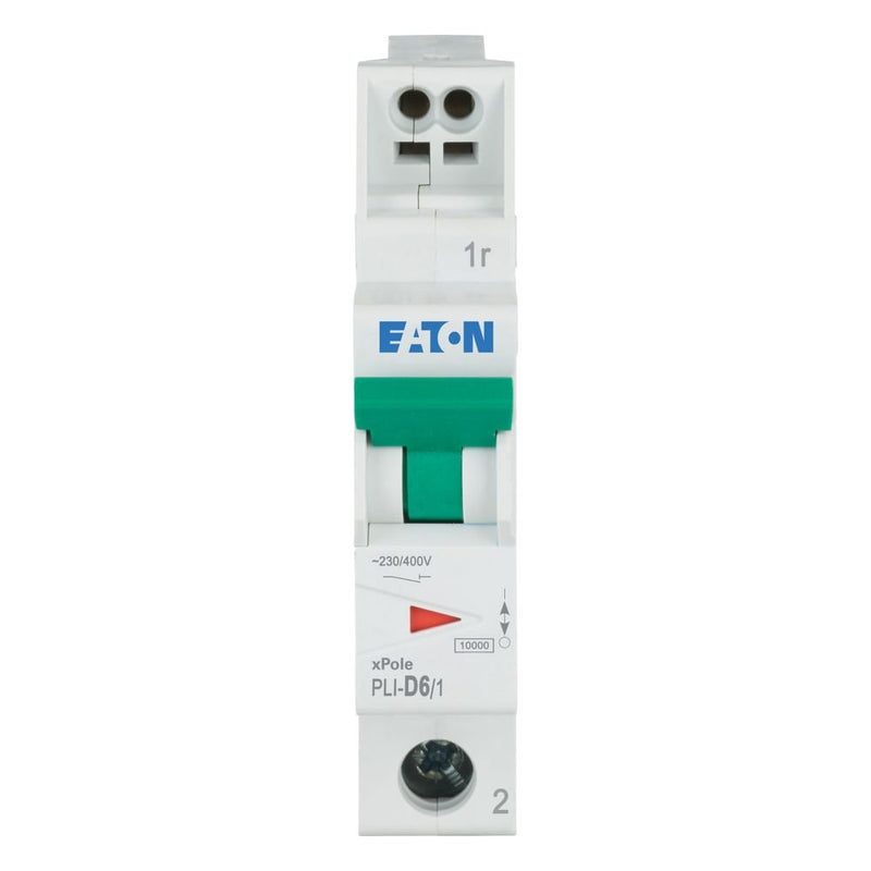 Eaton - Leitungsschutzschalter PLI-D6/1 D 6A, 1p Steckkl