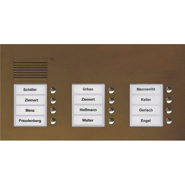 TCS Tür Control - Türstation für Türkommunikation Audio Außenstation PUK 12 PUK12/3-EB Tasten 3-spaltig UP