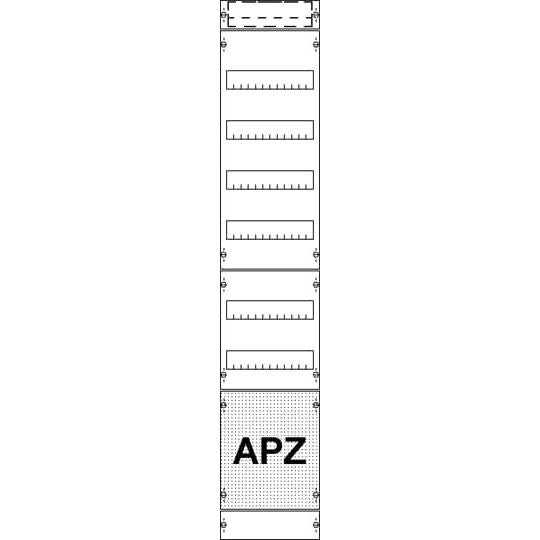 Striebel&John - Verteilerfeld für Installationsverteiler Verteilerfeld 1V50A2B BH5 1FB+APZ