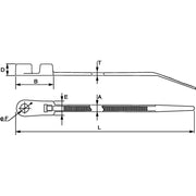 HellermannTyton - Kabelbinder T120MR-PA66-BK 7,6x400 schwarz − 50 Stück