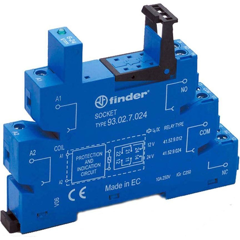 Finder - Relaissockel Schraubanschluss-Fassung 93.02.0.060 für Relais − 10 Stück