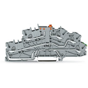 WAGO - Installations-Etagenklemme Installationsetagenklemme 2003-6644 2,5 mm²,grau − 50 Stück