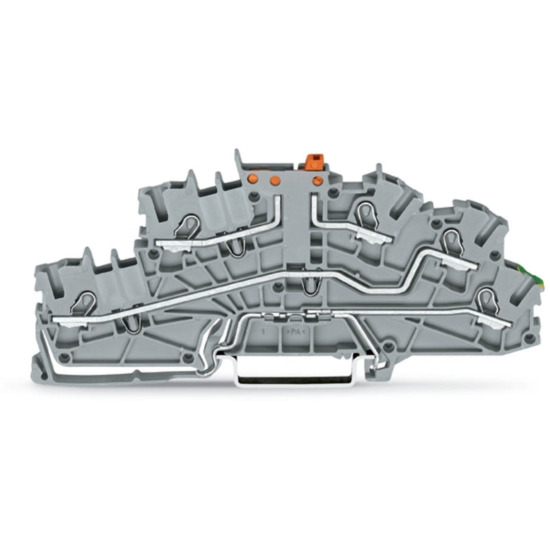 WAGO - Installations-Etagenklemme Installationsetagenklemme 2003-6644 2,5 mm²,grau − 50 Stück