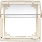 Merten - Einsatz/Abdeckung für Kommunikationstechnik Zwischenring AQUAD., ws 516944 m.Klappdeckel transp