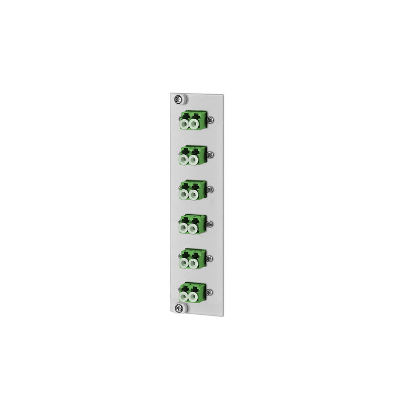 Metz Connect - Patchpanel LWL OpDAT REGpro Frontplatte 15024A7606-E 6xLC-D APC OS2