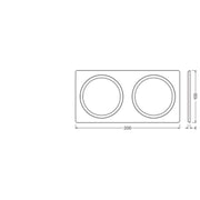Ledvance - Mechanisches Zubehör/Ersatzteile für Leuchten Rahmen rechteckig SPOTF.100X2002XD68BK schwarz