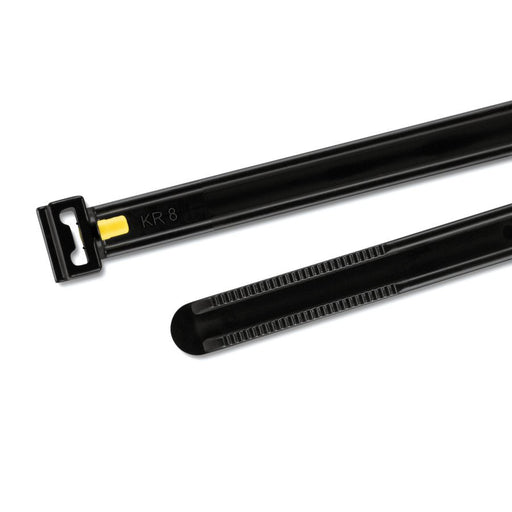 HellermannTyton - Kabelbinder KR8/43-PA66W-BK (50) 426x8 mm, schwarz − 50 Stück