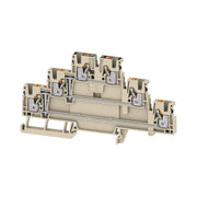 Weidmüller - Durchgangs-Reihenklemme Klemme A3T 2.5 VL DL PUSH IN, 2.5 mm² − 25 Stück
